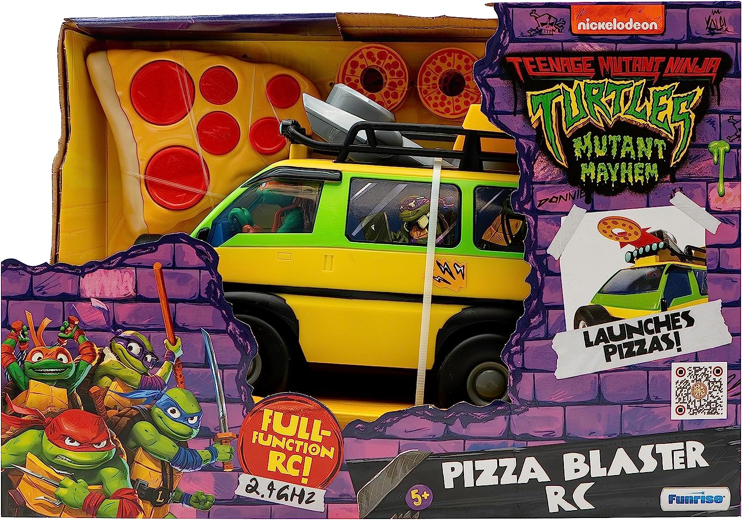 Buy Teenage Mutant Ninja Turtles Pizza Blaster Remote Control Van | Yallatoys.com