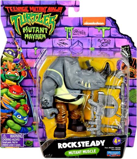Buy Teenage Mutant Ninja Turtles Rocksteady Mutant Muscle Basic Figure | Yallatoys.com