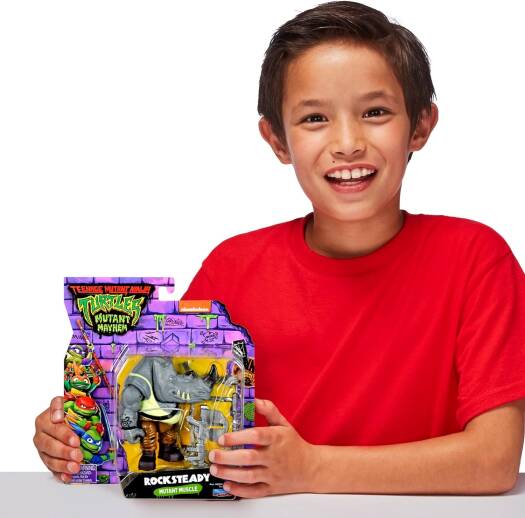 Buy Teenage Mutant Ninja Turtles Rocksteady Mutant Muscle Basic Figure | Yallatoys.com