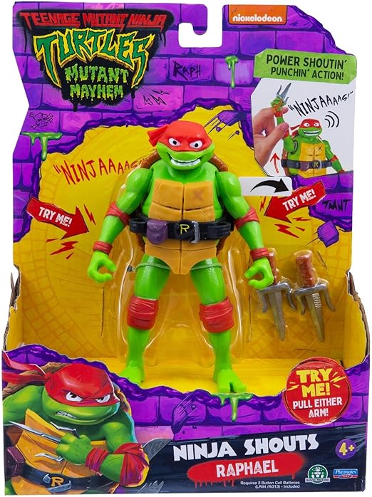 Buy TMNT Ninja Shouts Raphael Figure | Yallatoys.com