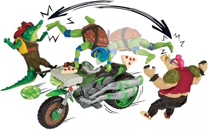 Buy TMNT Ninja Kick Cycle With Leonardo Action Playset | Yallatoys.com