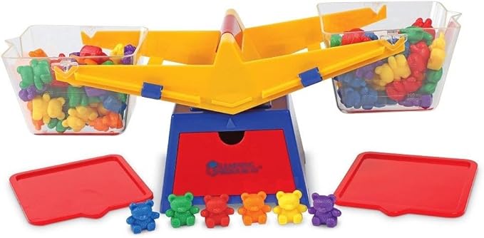toddler math balance scale set