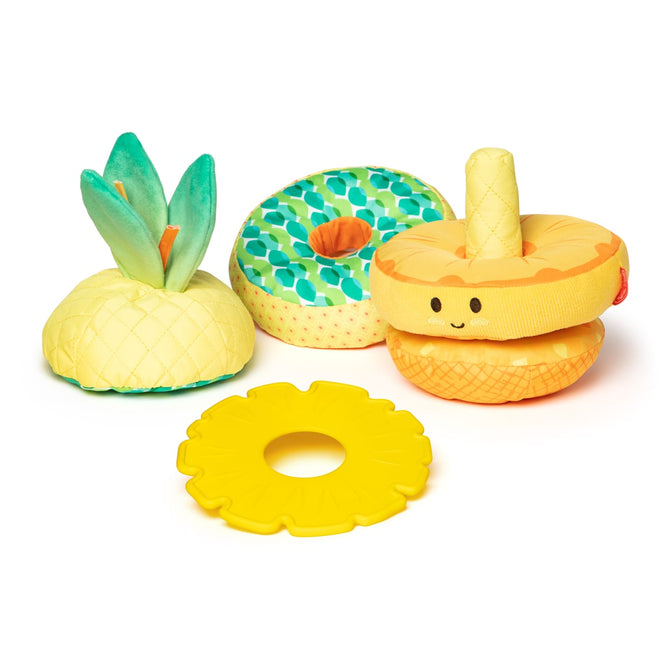 toddler soft stacker toy pineapple