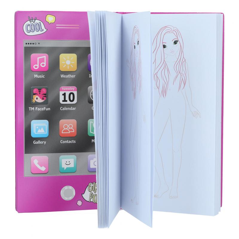 Buy Top Model Mini Colouring Book With Sound (Sold Separately Subject to Availability) | Yallatoys.com