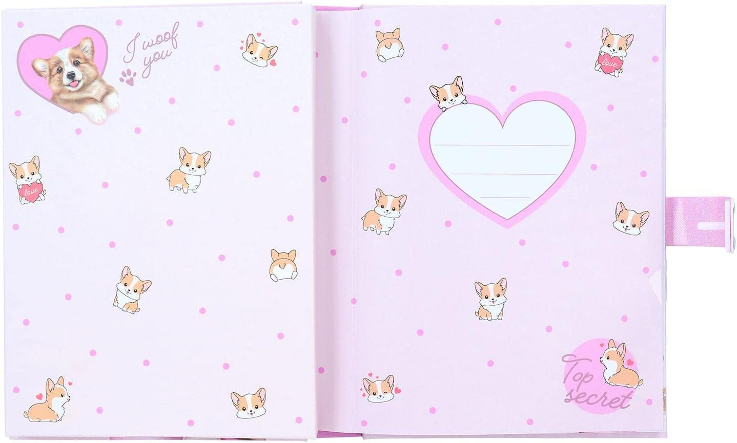 Buy Top Model Corgi Diary with Lock Code and Sound 80 Pages | Yallatoys.com