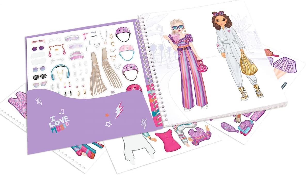 Buy Top Model Tiny Dancer Dress 24 Pages to Design Fashion Outfits | Yallatoys.com