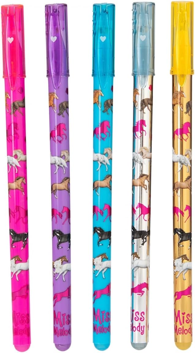 Buy Top Model Miss Melody Glitter Gel 5 Pens | Yallatoys.com