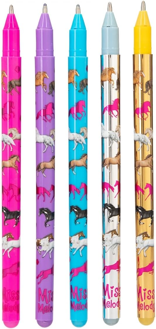 Buy Top Model Miss Melody Glitter Gel 5 Pens | Yallatoys.com