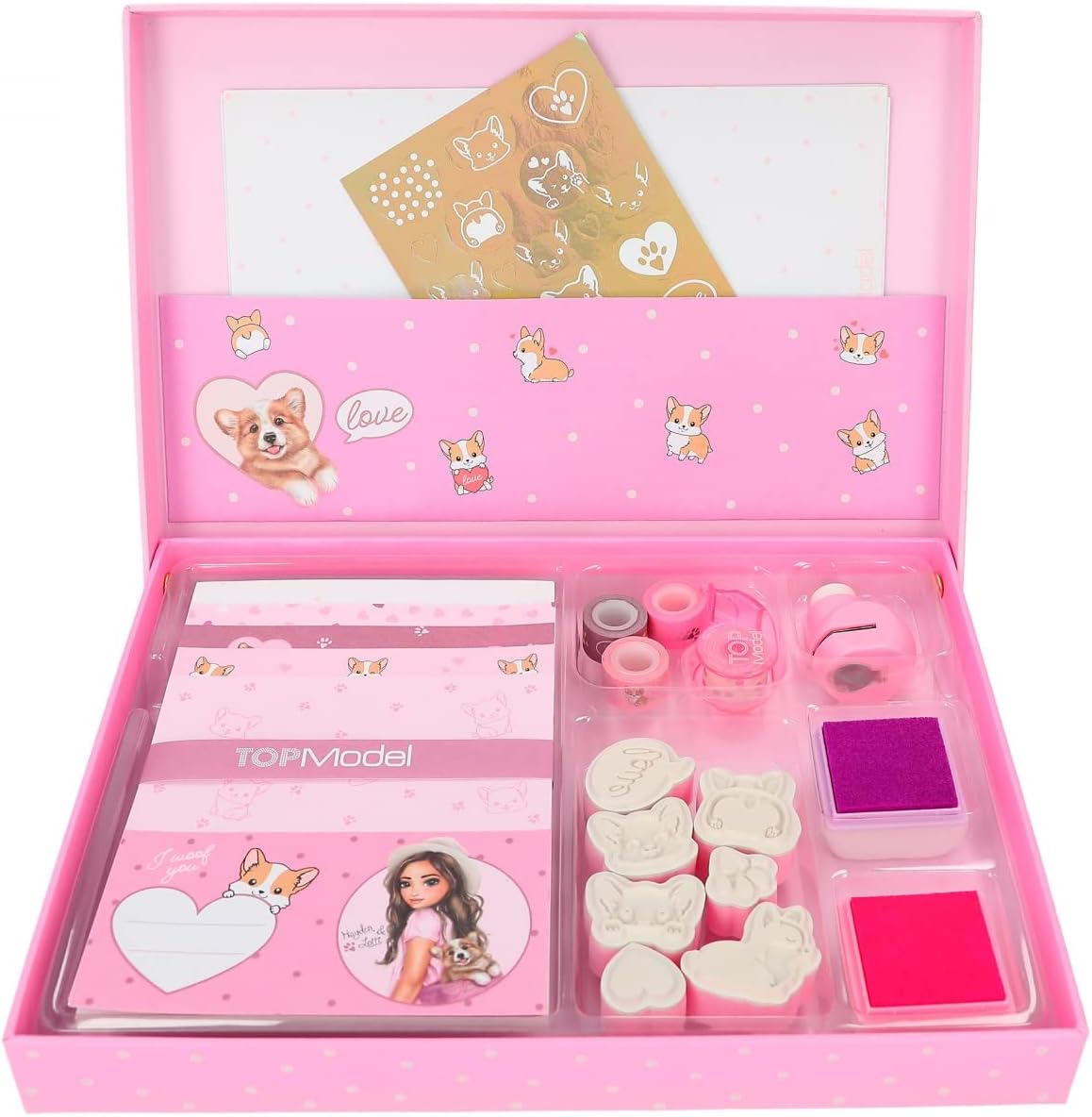 Buy Top Model Corgi Love Paper Set in a Box | Yallatoys.com