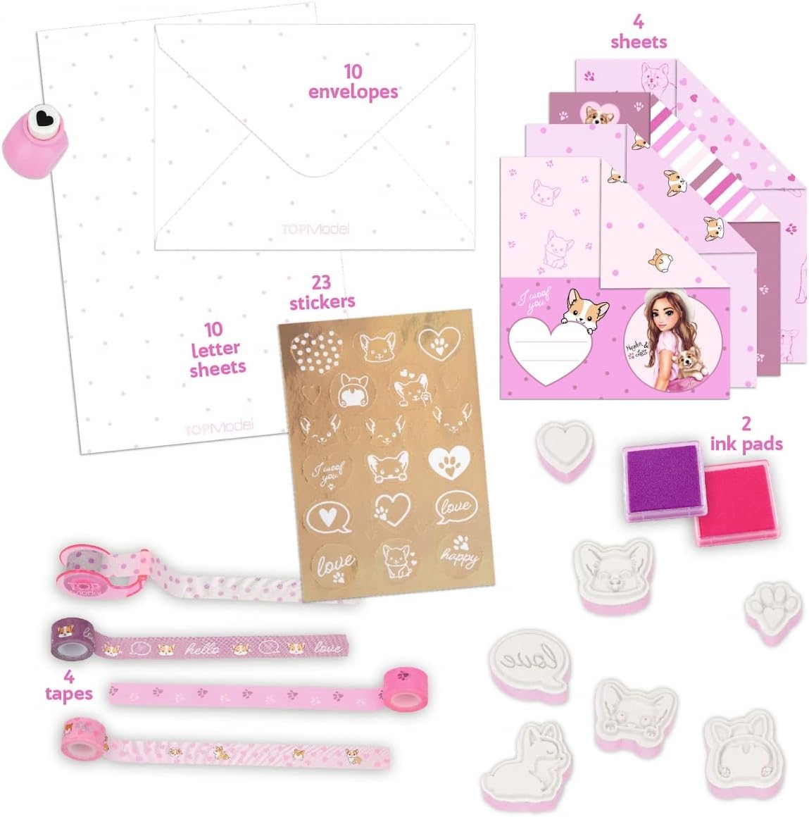 Buy Top Model Corgi Love Paper Set in a Box | Yallatoys.com