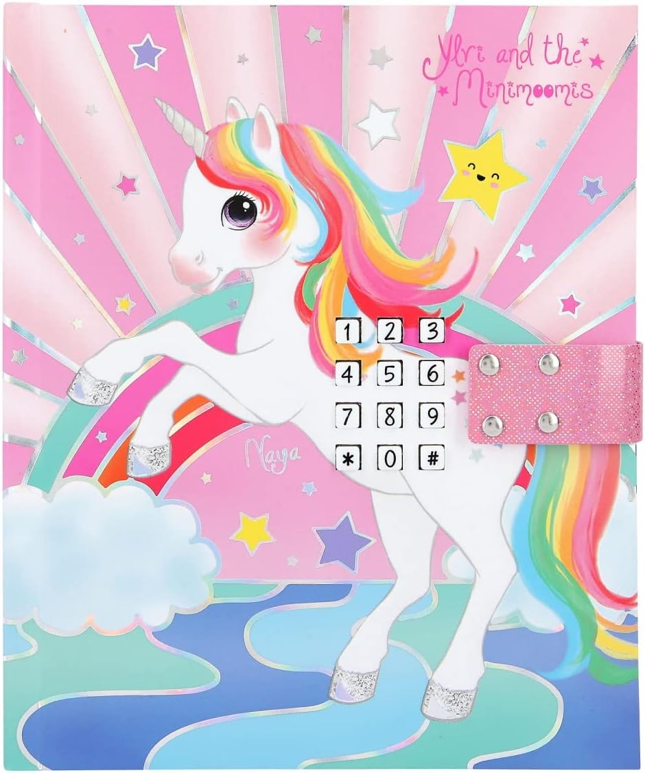 Buy Top Model Ylvi Diary with Number Code Sound and LED Lights Unicorn Book | Yallatoys.com