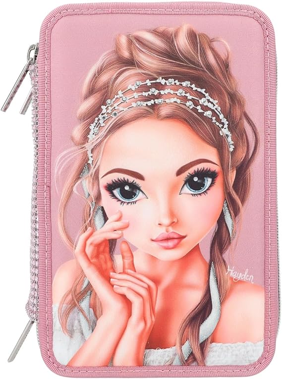 Buy Topmodel Triple Pencil Case TM Glitter Queen | Yallatoys.com
