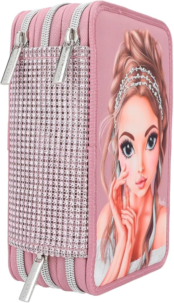 Buy Topmodel Triple Pencil Case TM Glitter Queen | Yallatoys.com