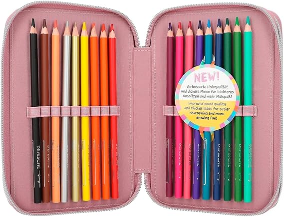 Buy Topmodel Triple Pencil Case TM Glitter Queen | Yallatoys.com