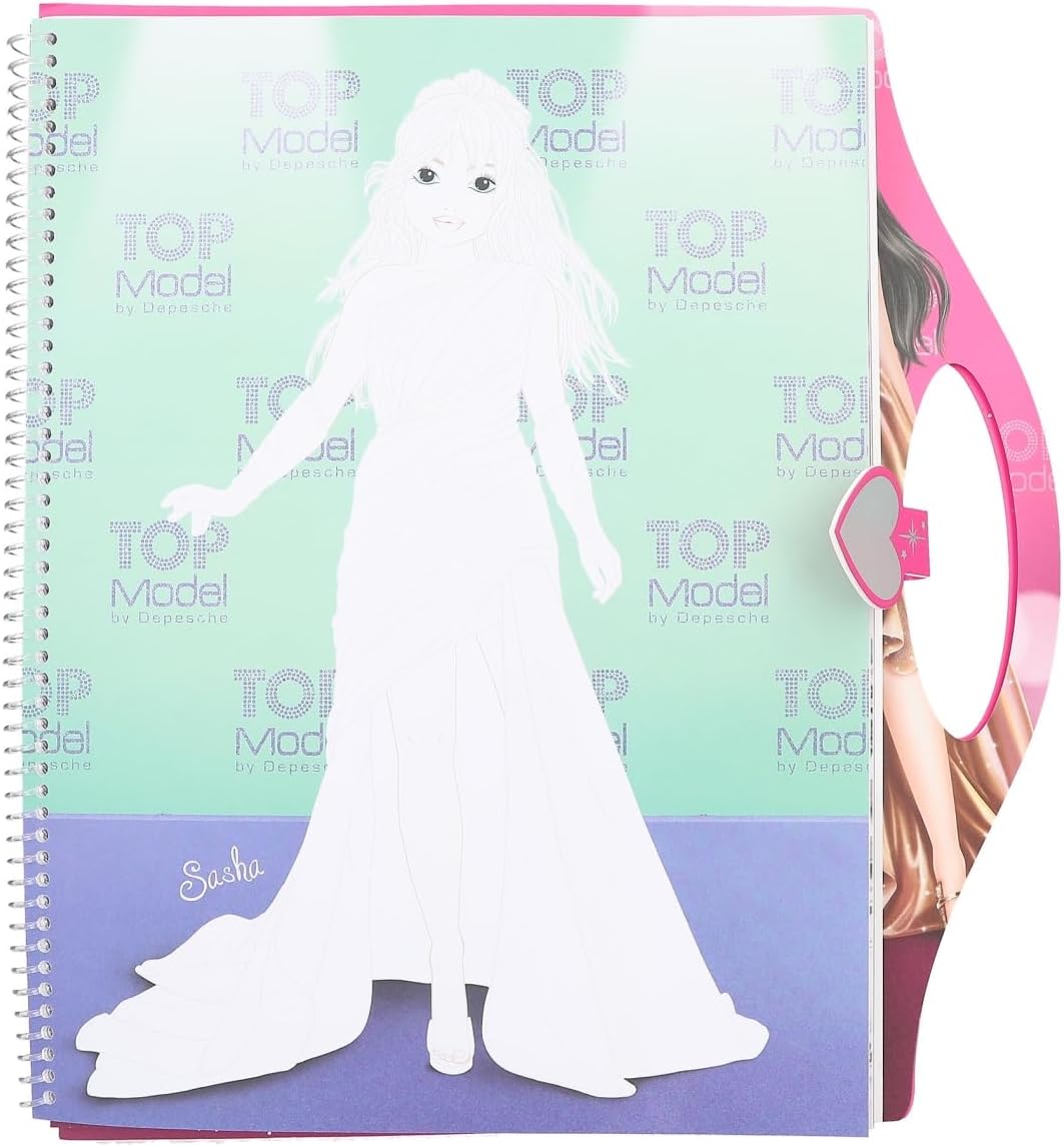 Buy Top Model Create Your Glamour Special Colouring Book with 52 Pages for Designing Glamorous Outfits | Yallatoys.com