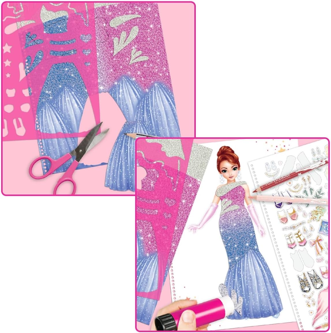 Buy Top Model Create Your Glamour Special Colouring Book with 52 Pages for Designing Glamorous Outfits | Yallatoys.com