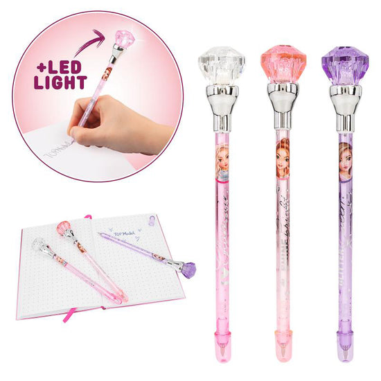 Buy Topmodel Ballpen With Light Glitter Queen (Sold Separately Subjected To Availability) | Yallatoys.com
