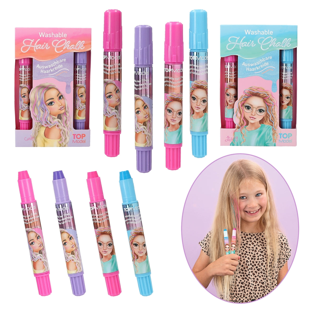 Buy Top Model Hair Chalk Pens Beauty and Me (Sold Separately Subject to Availability) | Yallatoys.com