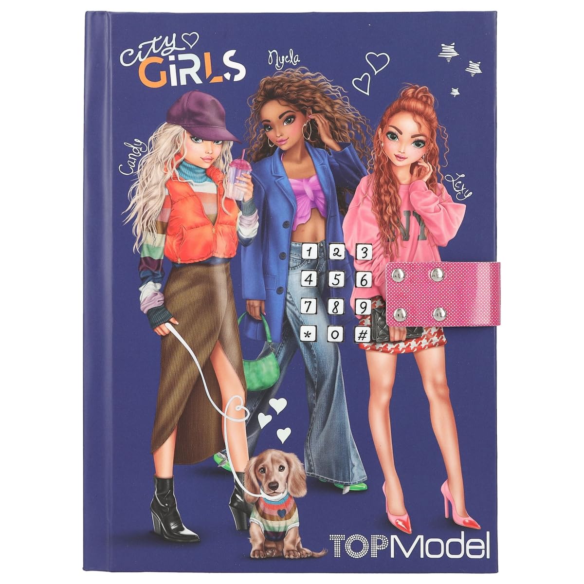 Buy Top Model City Girls Diary with Number Code and Sound Book with 80 Lined and Colourful Illustrated Pages | Yallatoys.com