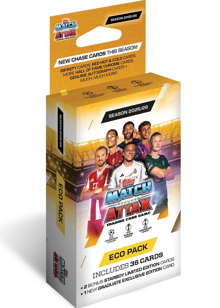 Buy Topps Match Attax 2025/26 Eco Pack (Sold Separately Subjected to Availability) | Yallatoys.com
