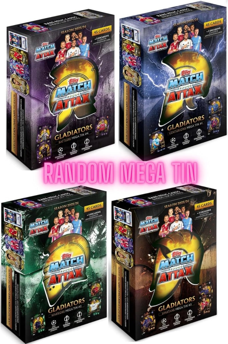 Buy Topps Match Attax 2025/26 Mega Tin (Sold Separately Subjected to Availability) | Yallatoys.com