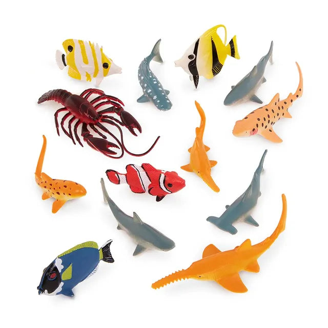Buy Terra 13 Piecess Ocean Animals 5-12 CM Set | Yallatoys.com
