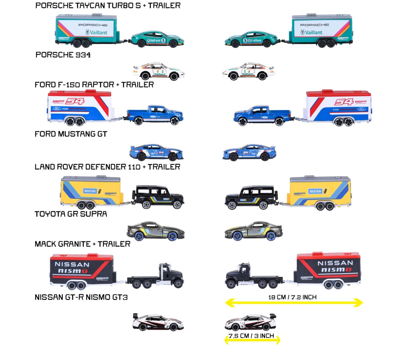 trailer diecast set