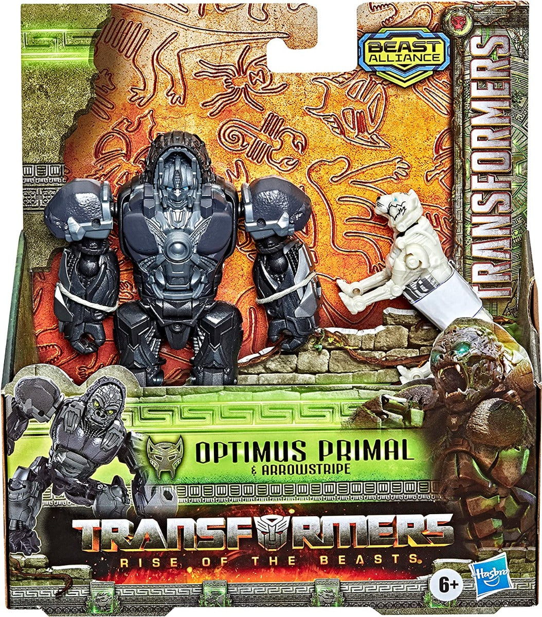 Buy Transformers Rise of the Beasts Film Beast Alliance Beast Weaponizers 2-Pack Optimus Primal Action Figure | Yallatoys.com
