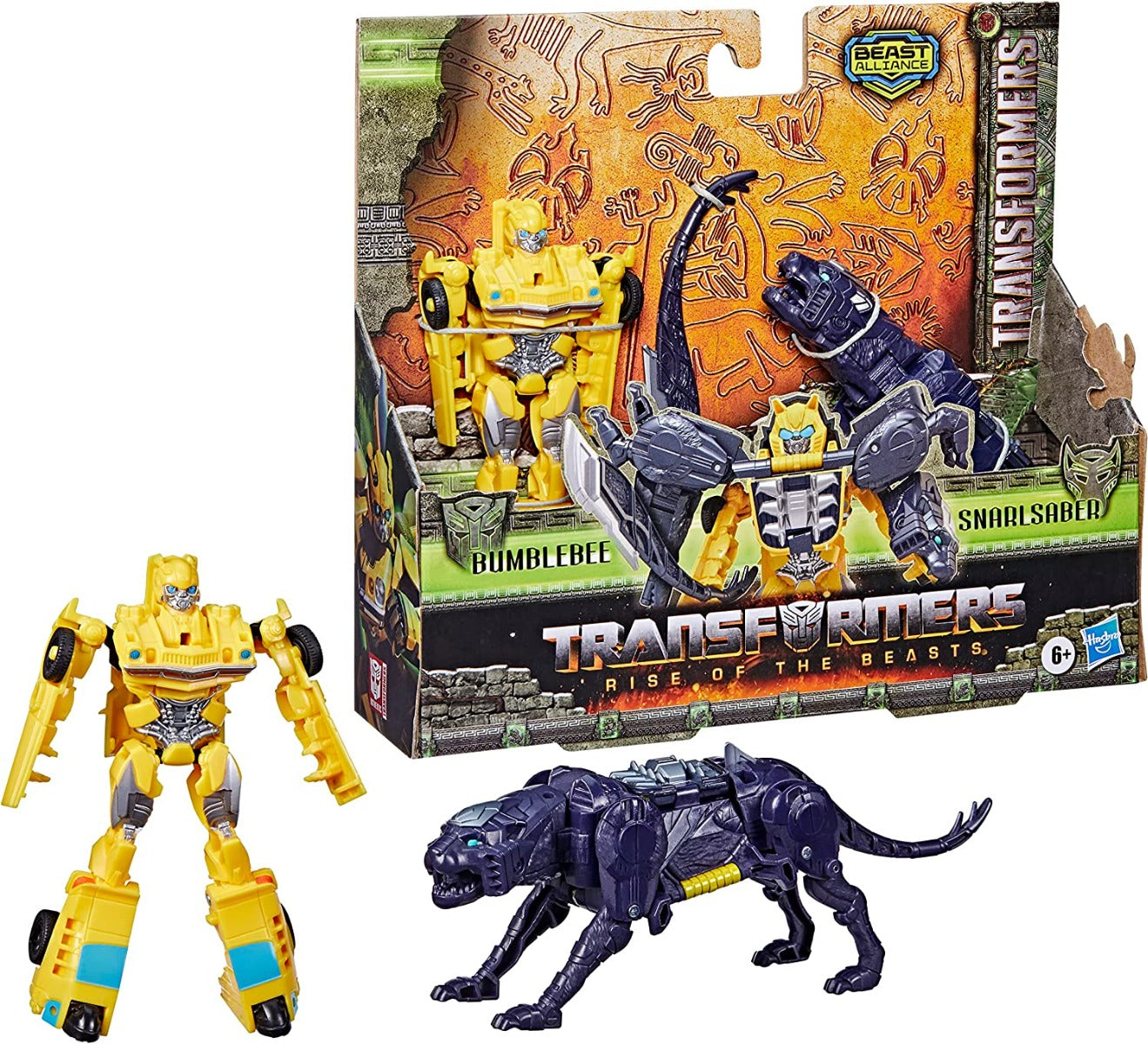 Buy Transformers Rise of The Beast Alliance Combiners 2 Pack Bumblebee & Snarlsaber 5inch Action Figure | Yallatoys.com