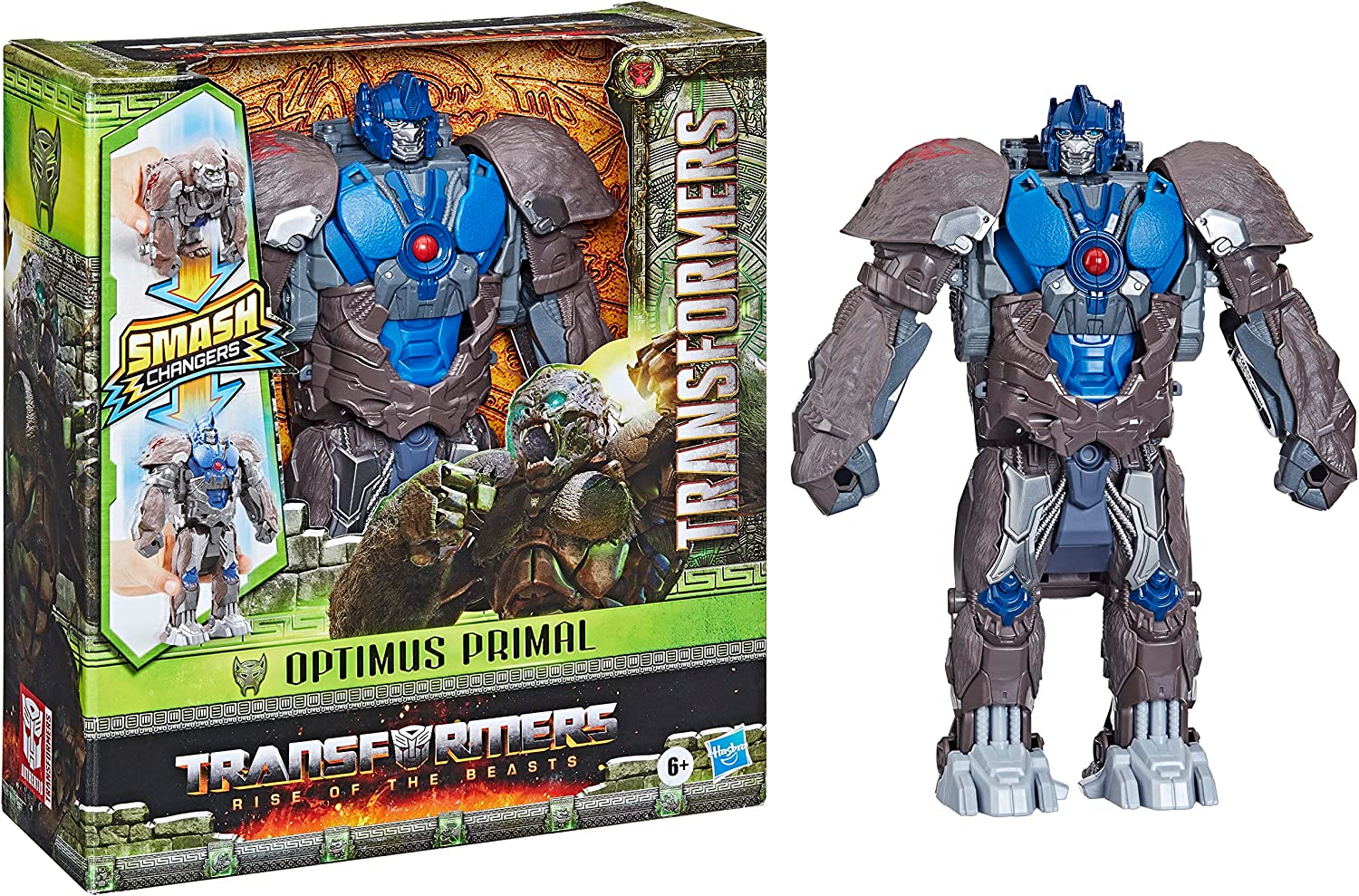 Buy Transformers Rise of The Beasts Movie Smash Changer Optimus Primal Converting Action Figure 9inch | Yallatoys.com