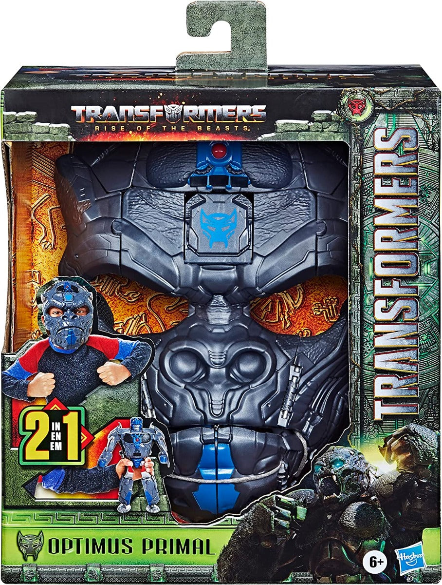 Buy Transformers Rise of the Beasts Movie Optimus Primal 2 in 1 Converting Mask | Yallatoys.com