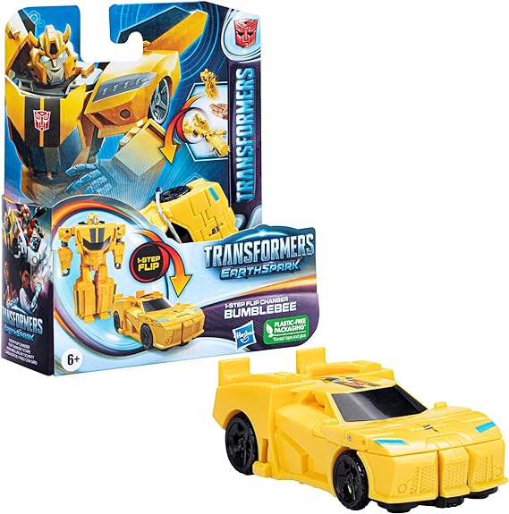 Buy Transformers Toys EarthSpark 1-Step Flip Changer Bumblebee | Yallatoys.com