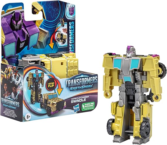 Buy Transformers EarthSpark 1-Step Flip Changer Swindle | Yallatoys.com