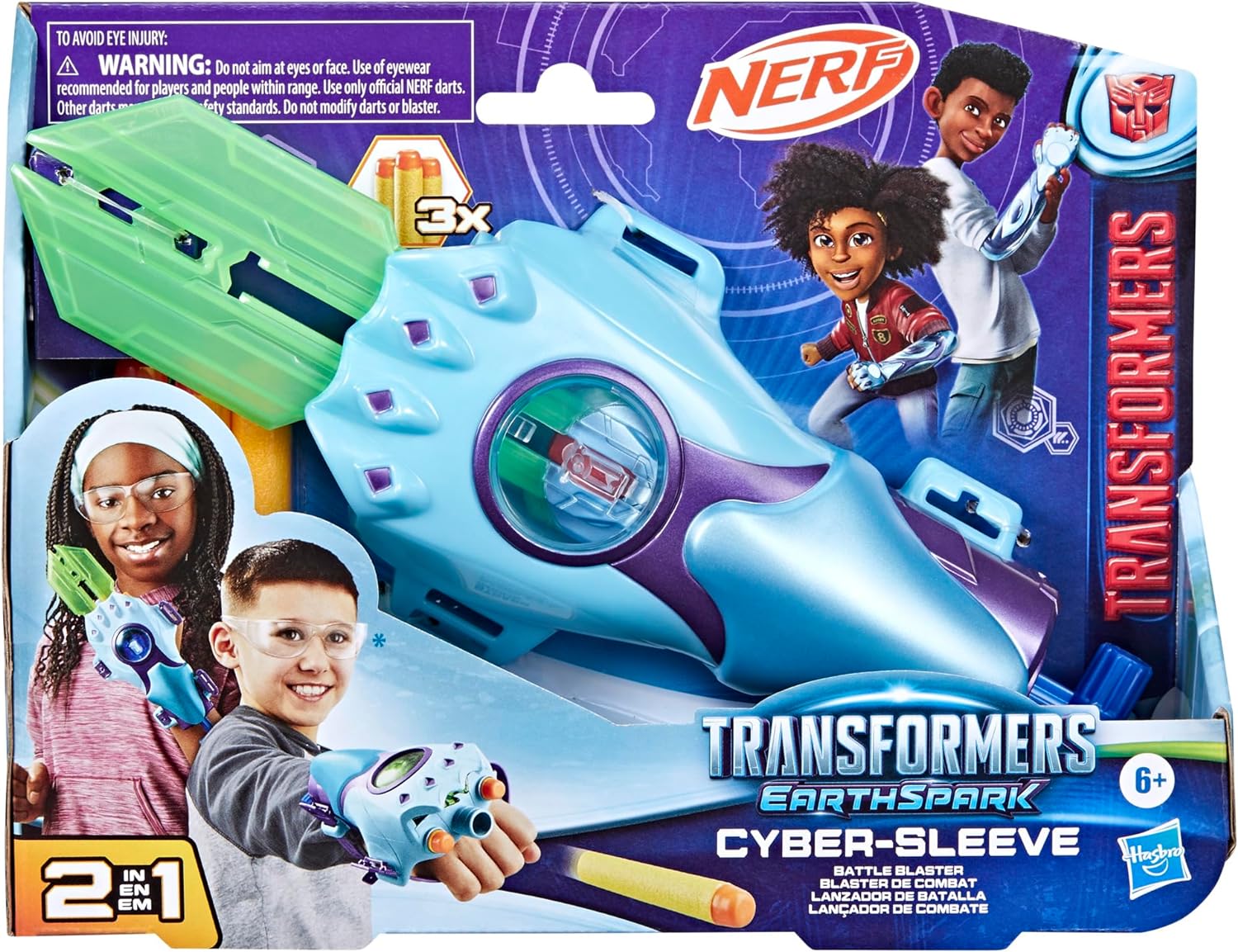 Buy Transformers EarthSpark Cyber Sleeve Battle Blaster with 3 Nerf Darts | Yallatoys.com
