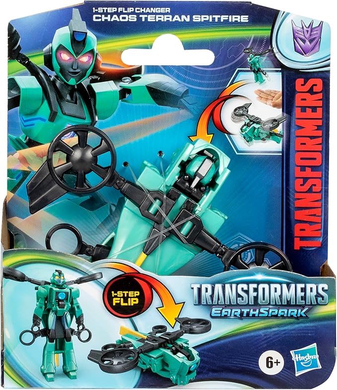 Buy Transformers Earthspark 1 Step Flip Changer Chaos Terran Spitfire | Yallatoys.com