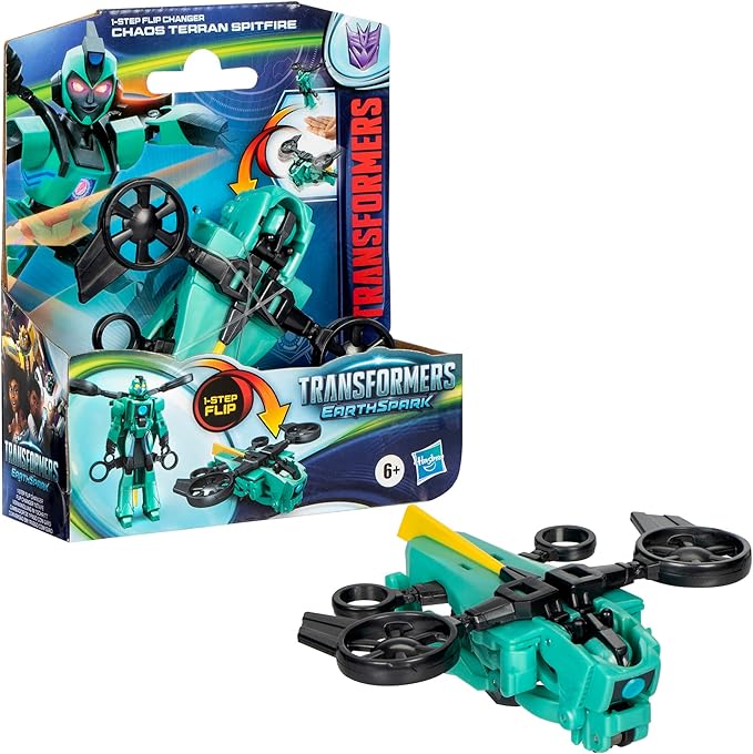 Buy Transformers Earthspark 1 Step Flip Changer Chaos Terran Spitfire | Yallatoys.com