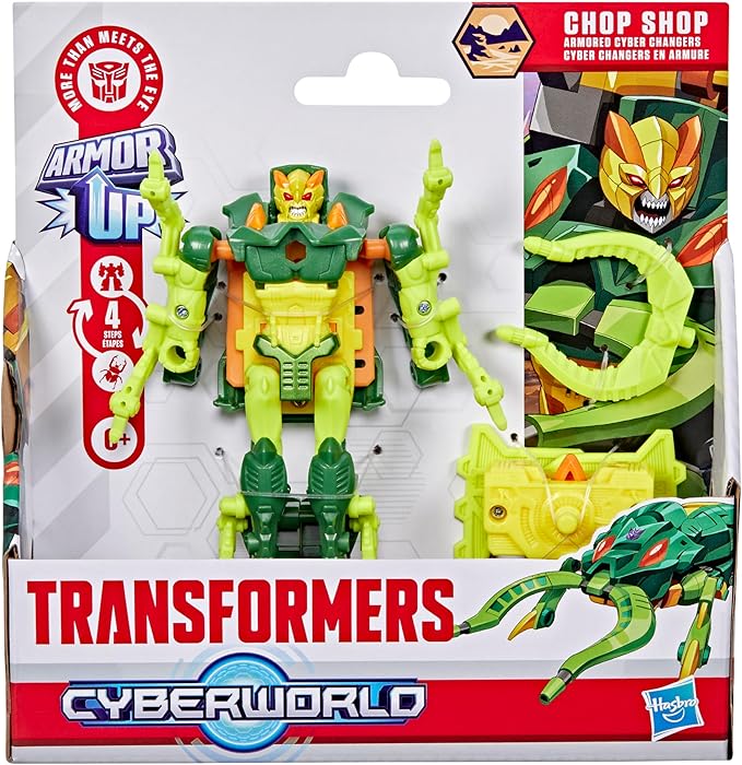 Buy Transformers Cyberworld Chop Shop Armored Cyber Changers 4Inch Action Figure | Yallatoys.com