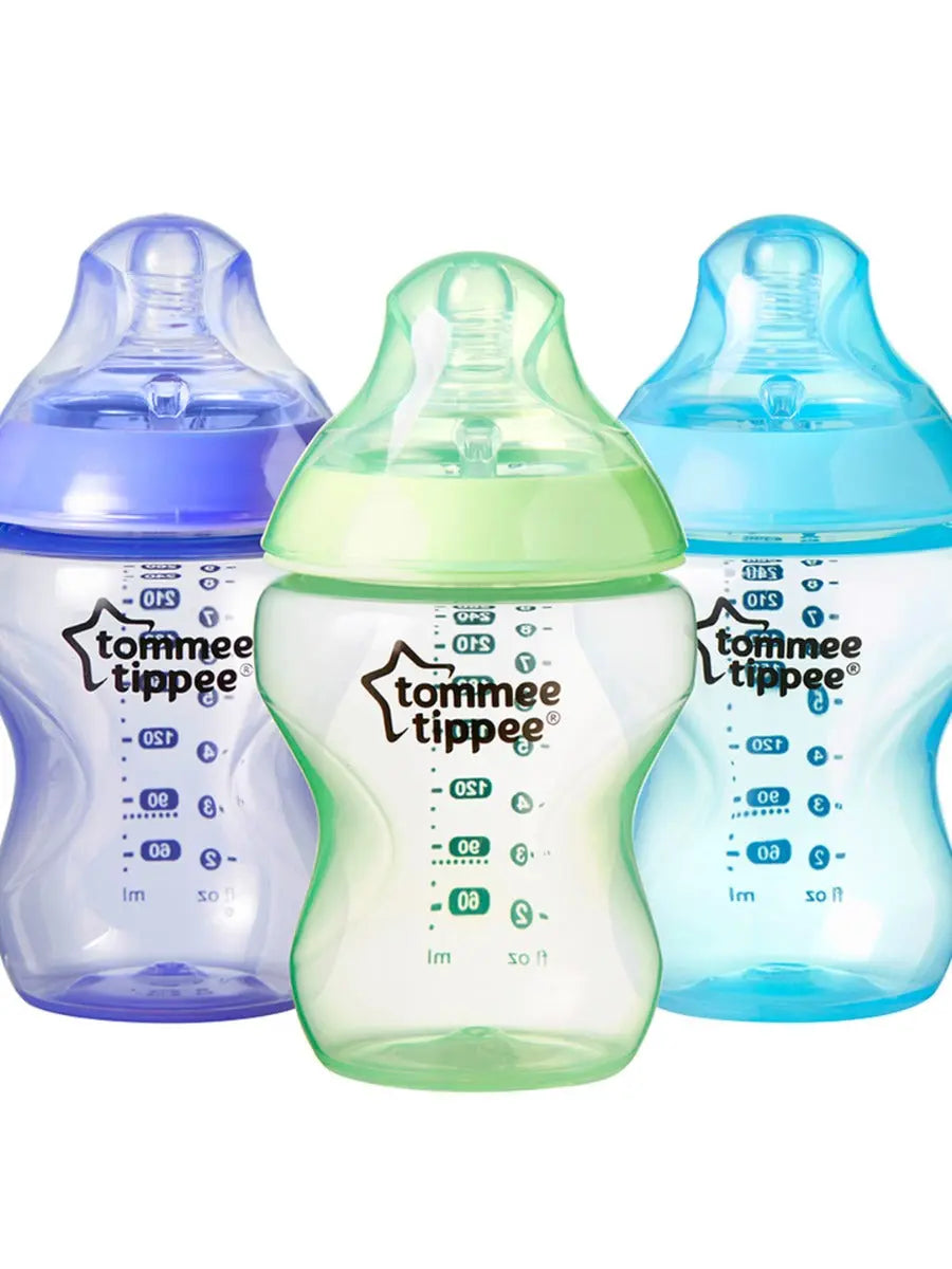 Tommee Tippee Closer to Nature Feeding Bottle 260ml x 3 Boy Plastic Tommee Tippee Yallatoys
