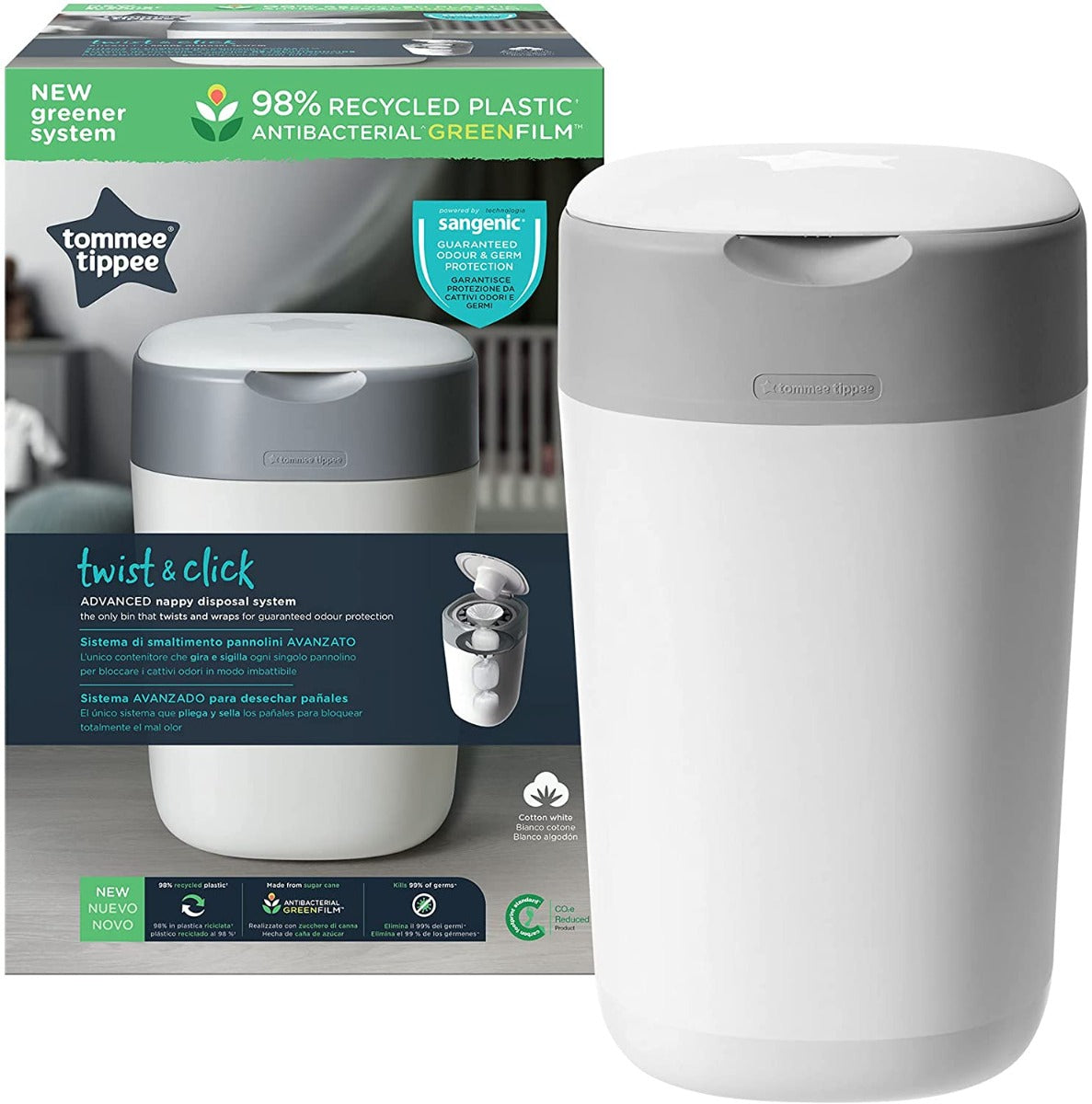 Buy Tommee Tippee Twist and Click Advanced Nappy Bin | Yallatoys.com