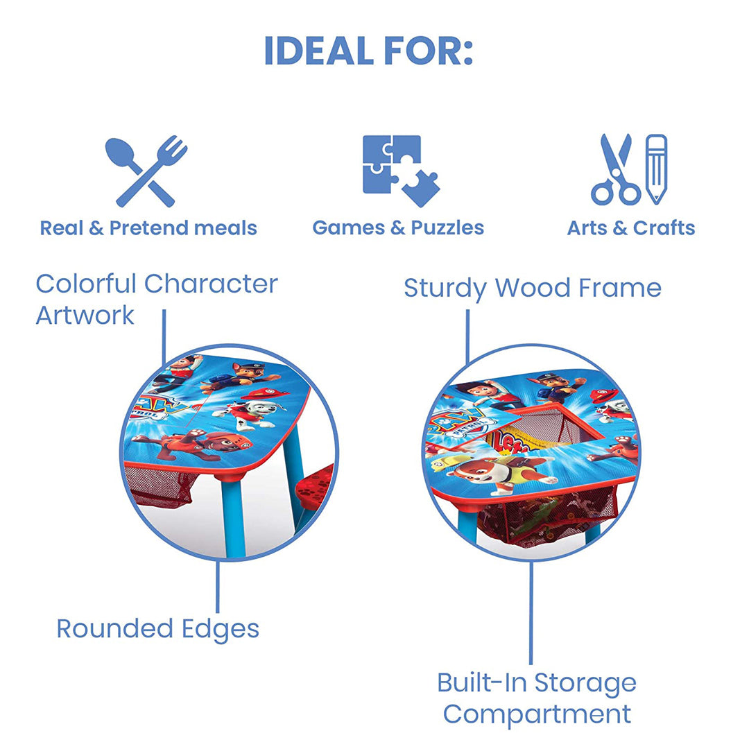 Buy Delta Children PAW Patrol Table & Chair Set with Storage | Yallatoys.com