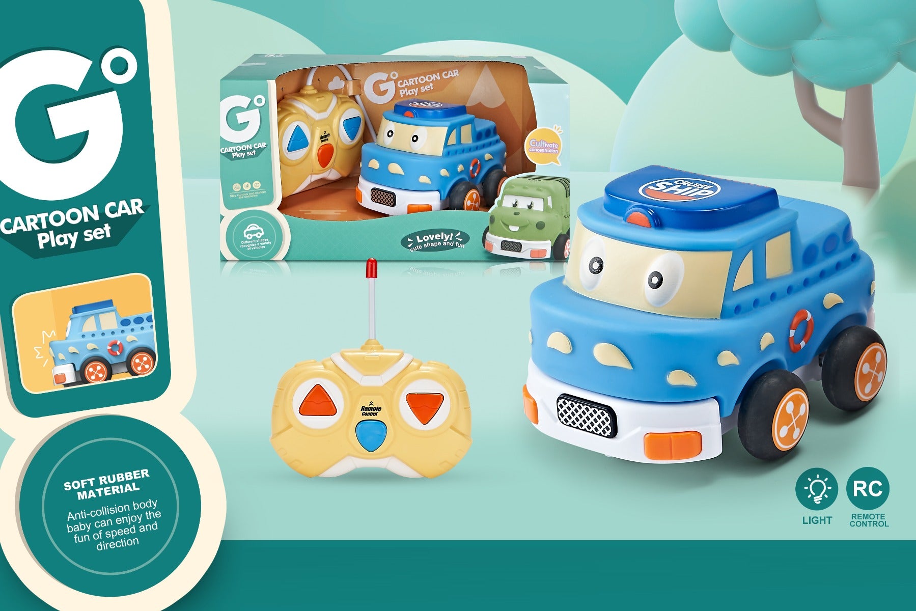 Buy Cartoon Car Remote Control 2 Way Cartoon Sailor Car | Yallatoys.com