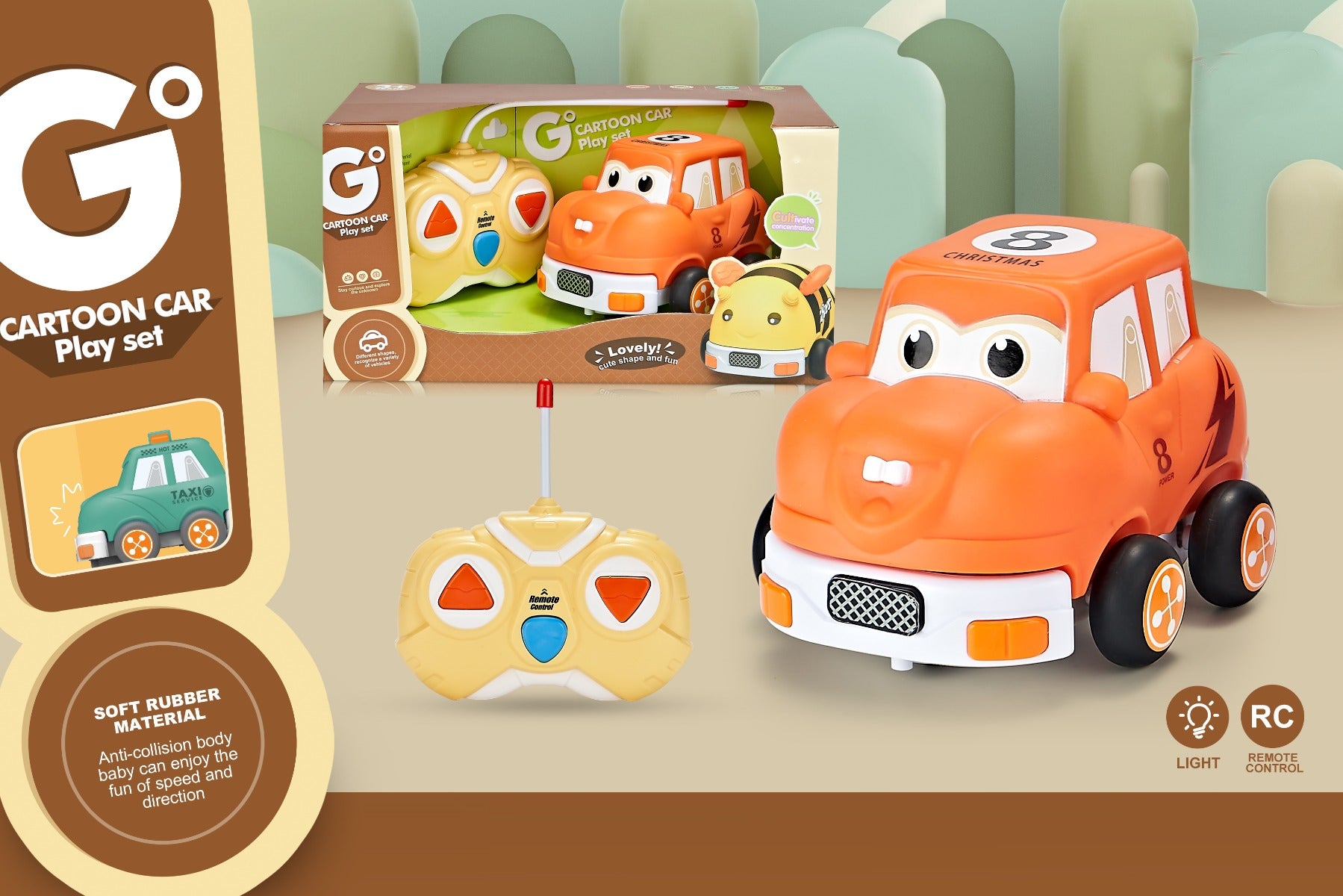 Buy Cartoon Car Remote Control 2 Way Cartoon Racing Car | Yallatoys.com