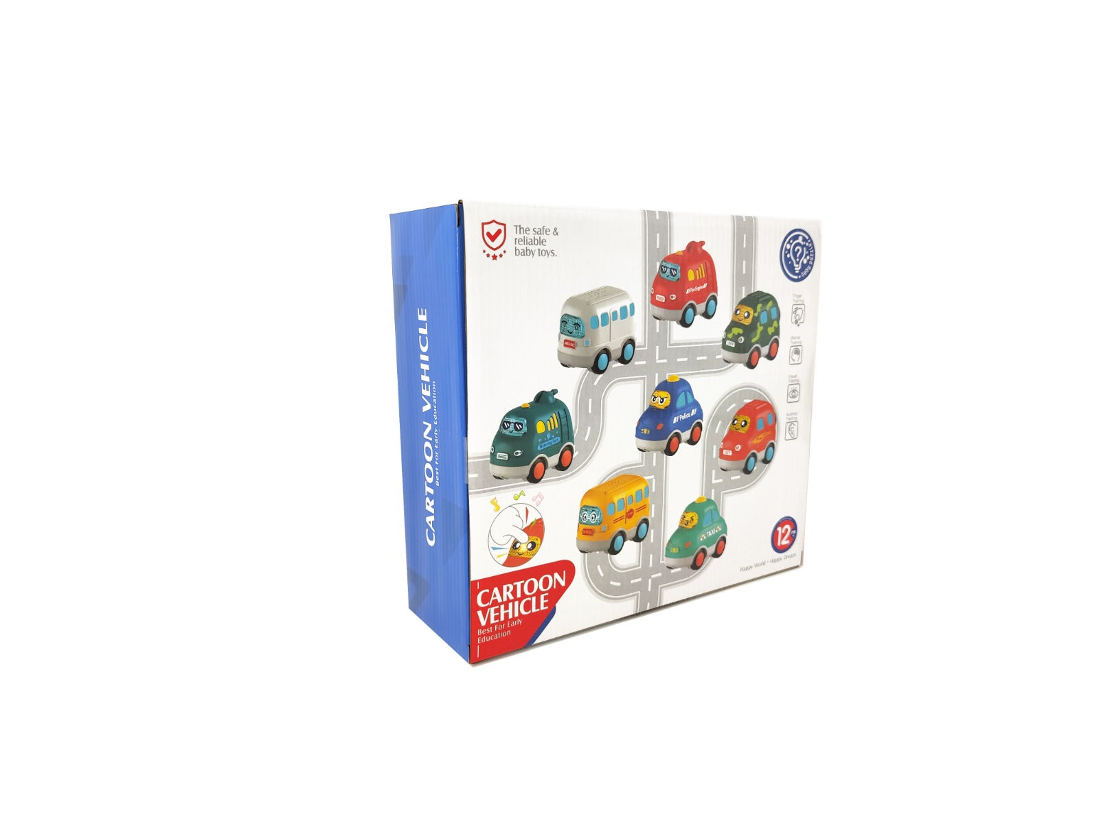 Buy Play & Learn Infant Soft Cartoon Vehicle Pack of 4 (Sold Separately Subject to Availability) | Yallatoys.com