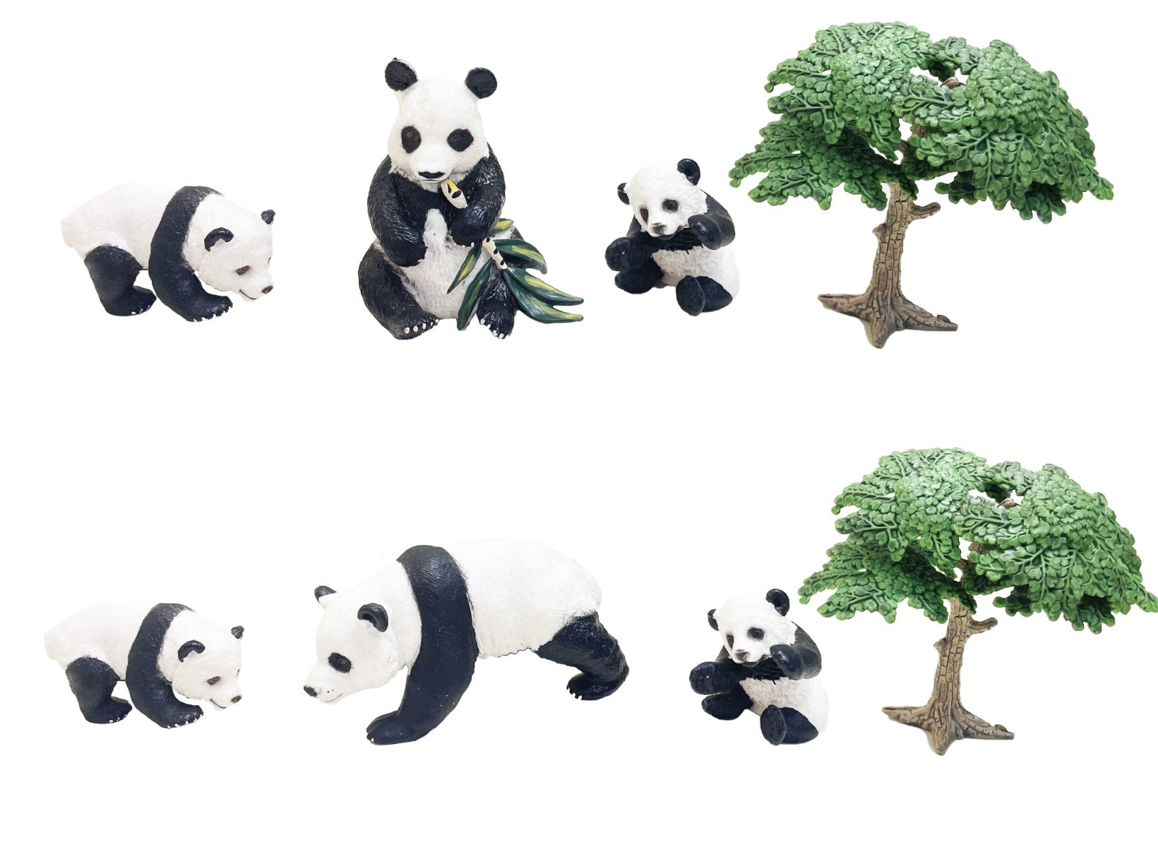 Buy Model Animal Series Figure Panda 3pcs Set (Sold Separately Subject to Availability) | Yallatoys.com