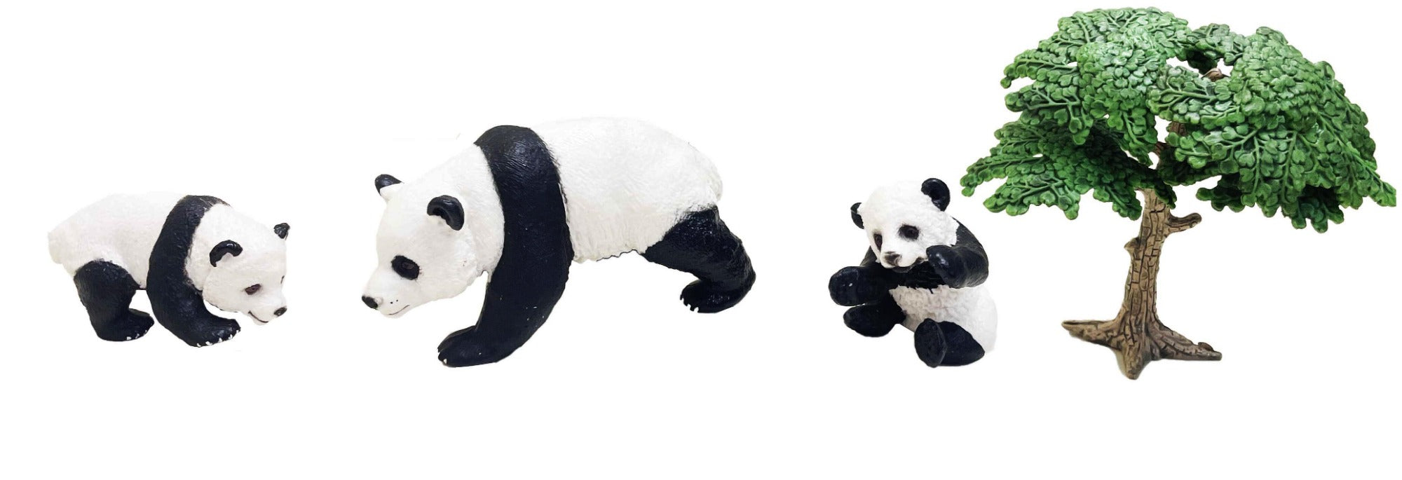 Buy Model Animal Series Figure Panda 3pcs Set (Sold Separately Subject to Availability) | Yallatoys.com