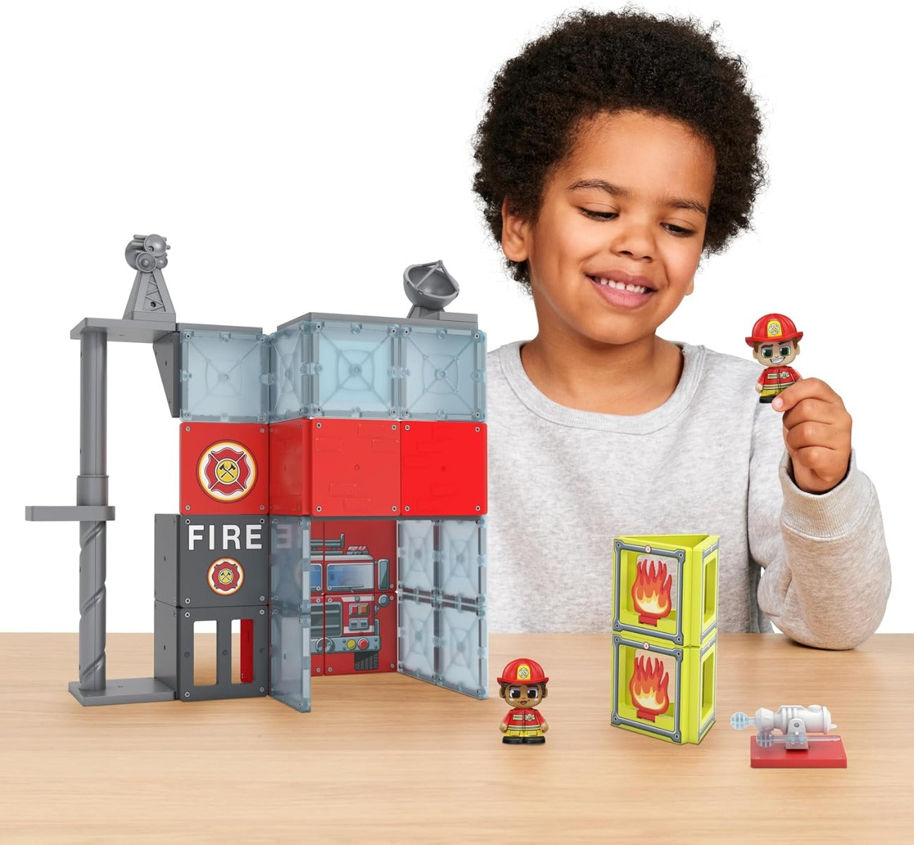 Buy Tile Town Fire Station Tile Set 40pcs | Yallatoys.com