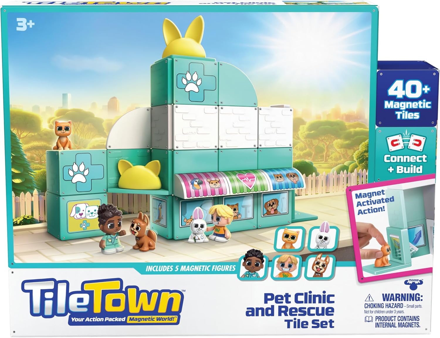 Buy Tile Town Pet Clinic Rescue Tile Set 40 pcs | Yallatoys.com