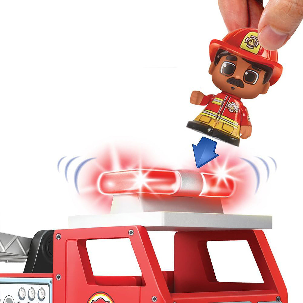 Buy Tile Town Fire Truck Lights And Sounds Tile Set | Yallatoys.com