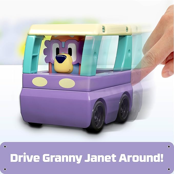 Buy Tile Town Bluey Granny Janet Magnetic Tile Playset 6Pcs | Yallatoys.com