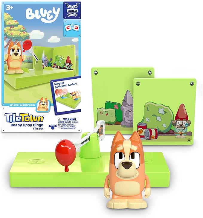 Buy Tile Town Bluey Keepy Uppy Bingo Magnetic Tile Playset  6Pcs | Yallatoys.com